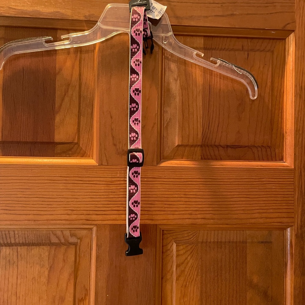 Pink Dog Collar 3/4 “ Adjustable Collar 13”-22”